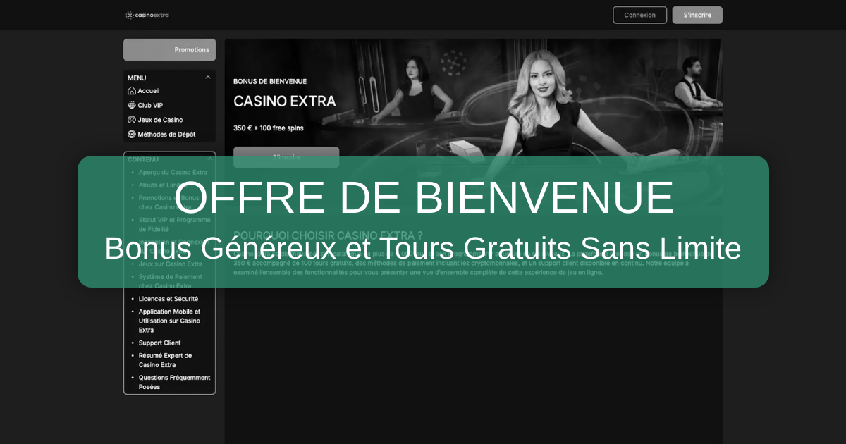 Bienvenue sur Casino Extra en France